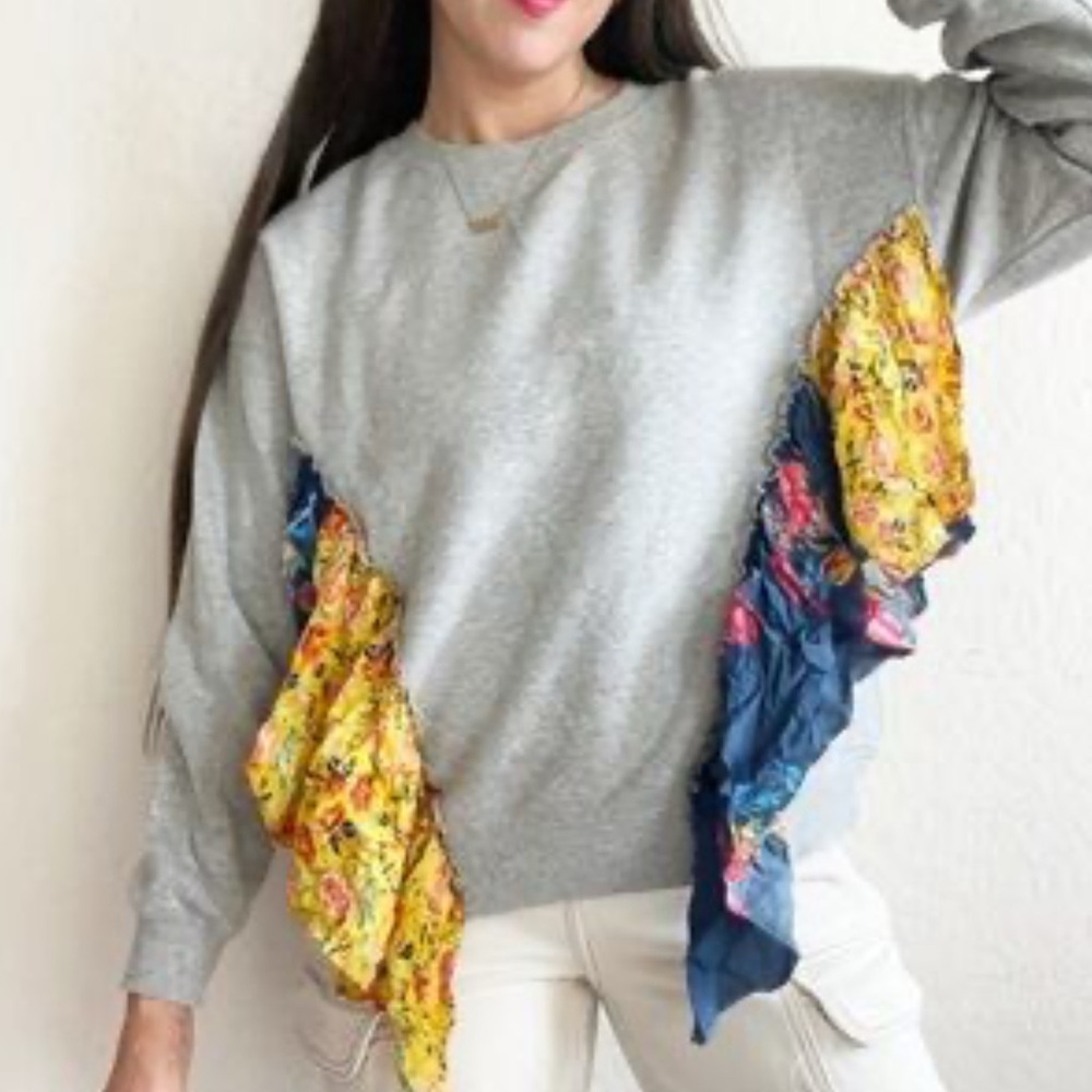 Free People Shes Just Cute Crewneck Pullover